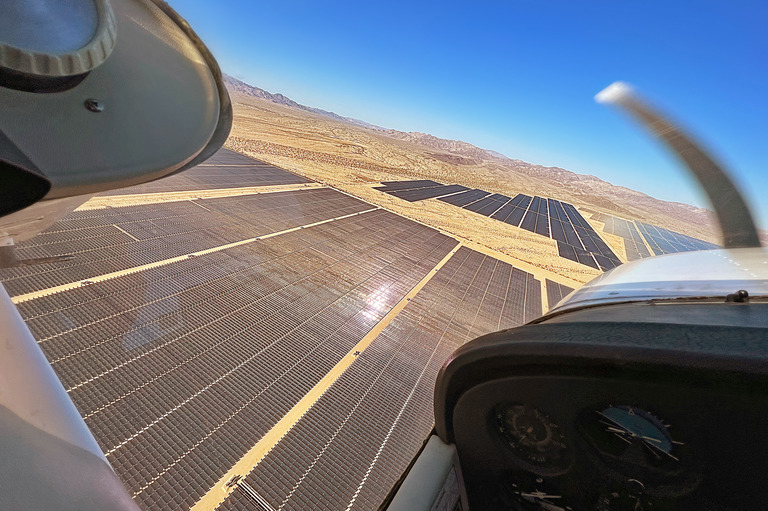 Desert Sunlight Solar Farm - aerial view