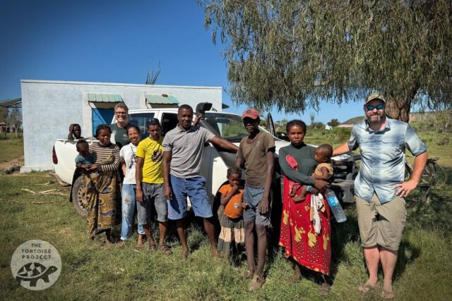 Posed photo with the local people of southern Madagascar. Posed photo with the local people of southern Madagascar.